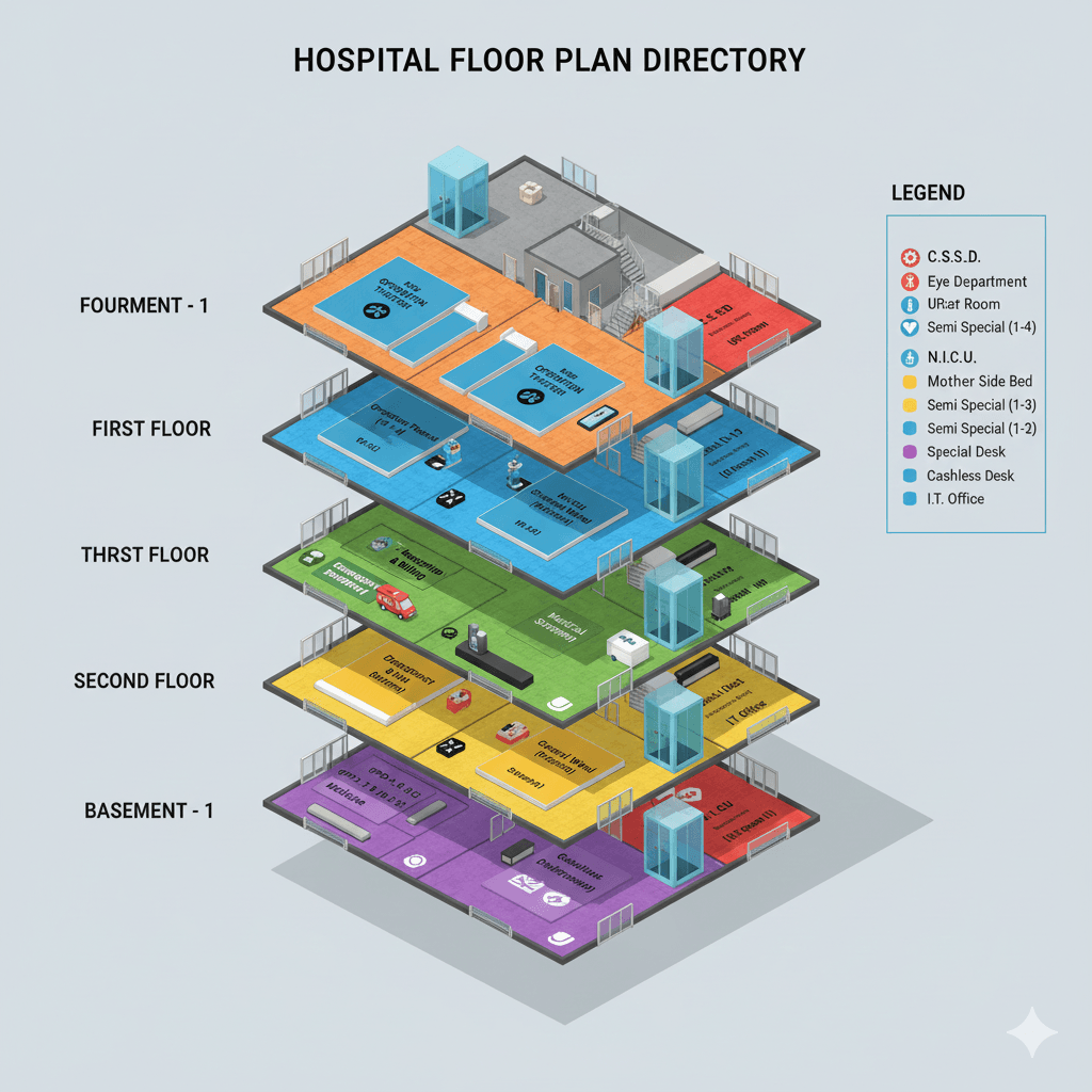 Hospital Floor Plan & Directory